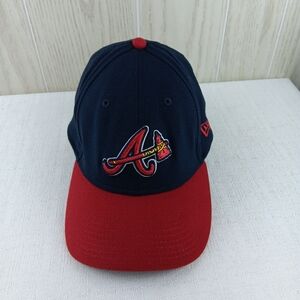 New Era 39Thirty Fitted  Medium Large Atlanta Braves Cap A with  Tomahawk Logo. 